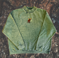 Maine Flag Moose Mock Neck Crew