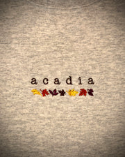 Autumn Leaves Embroidered Crew