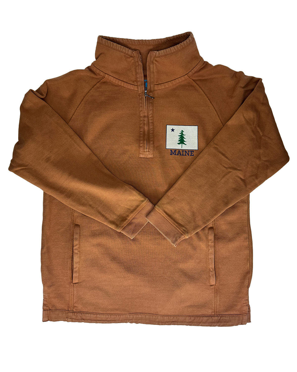 Maine State Flag Quarter Zip