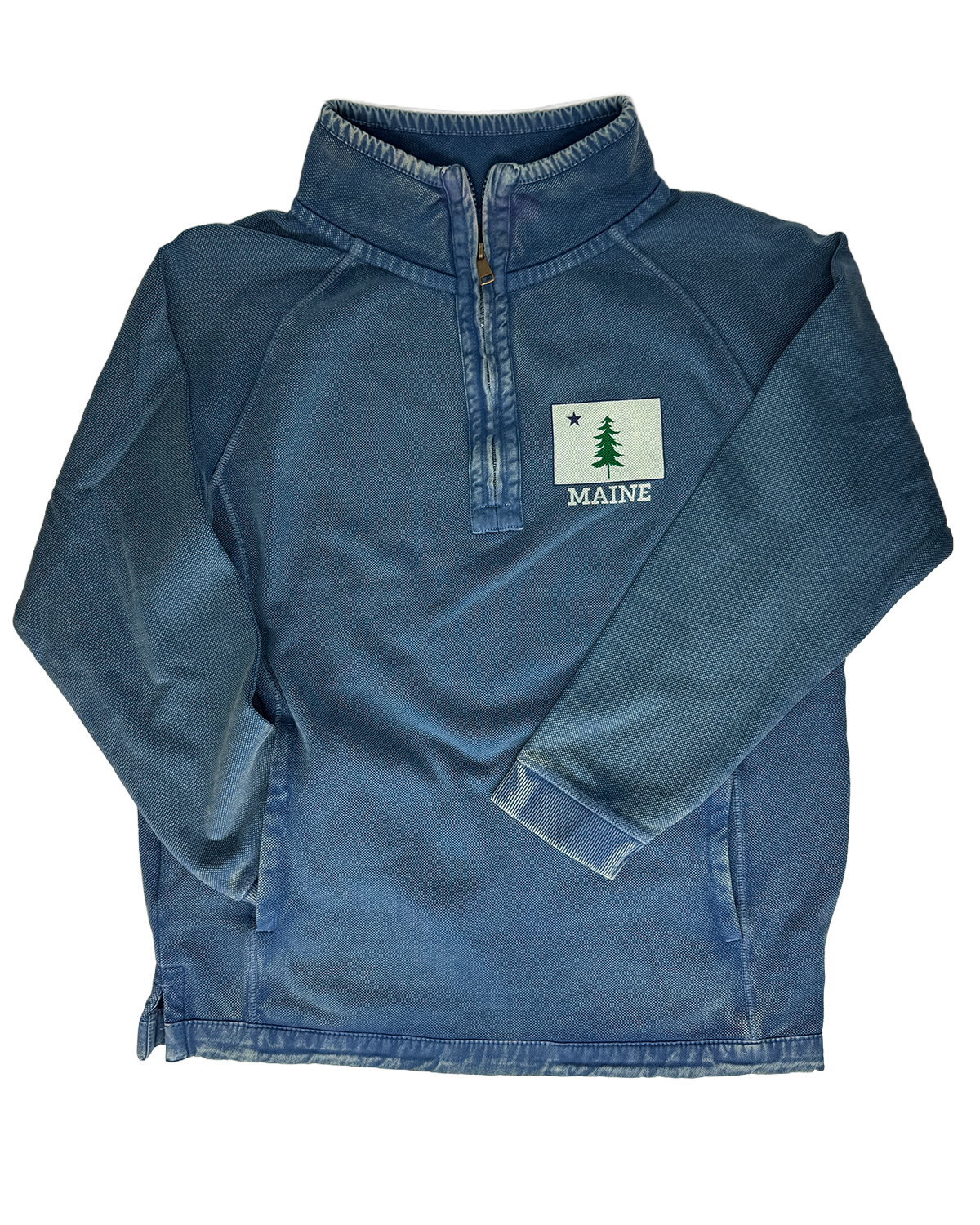 Maine State Flag Quarter Zip