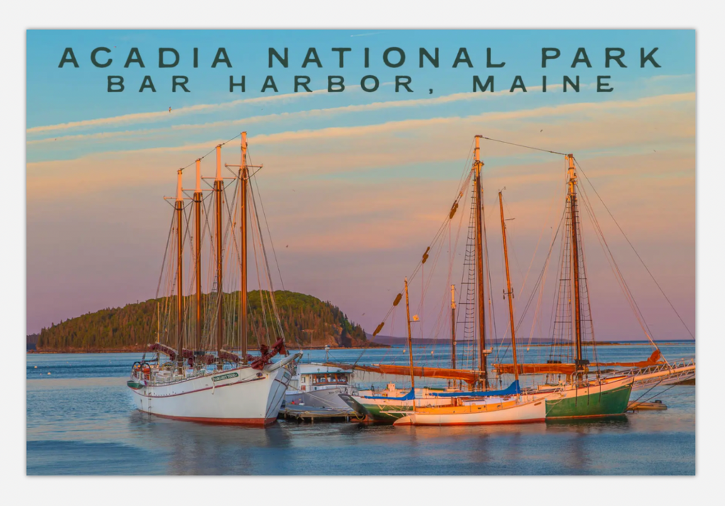 Sailboat Sunset Photo Post Card