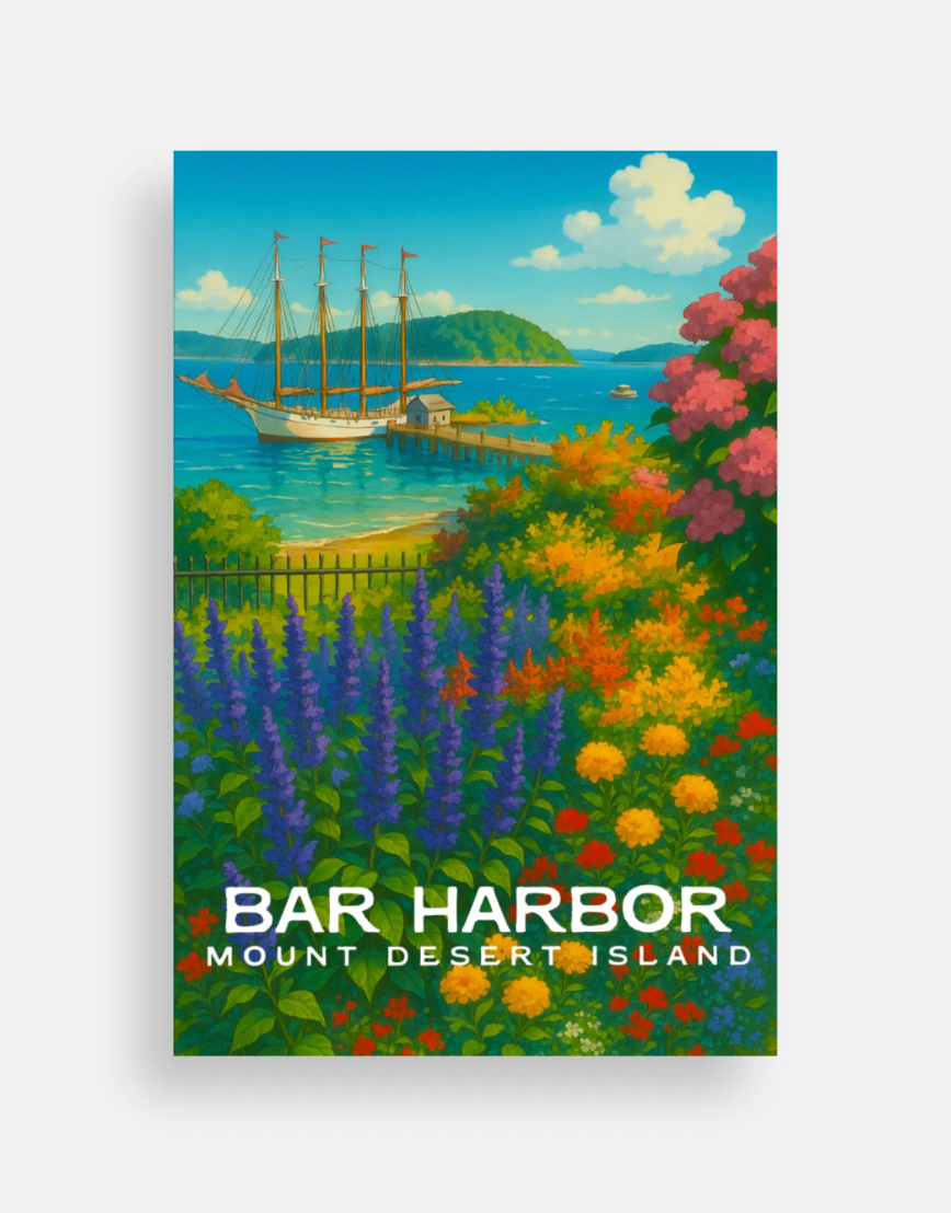 BH Sailboat Art Post Card