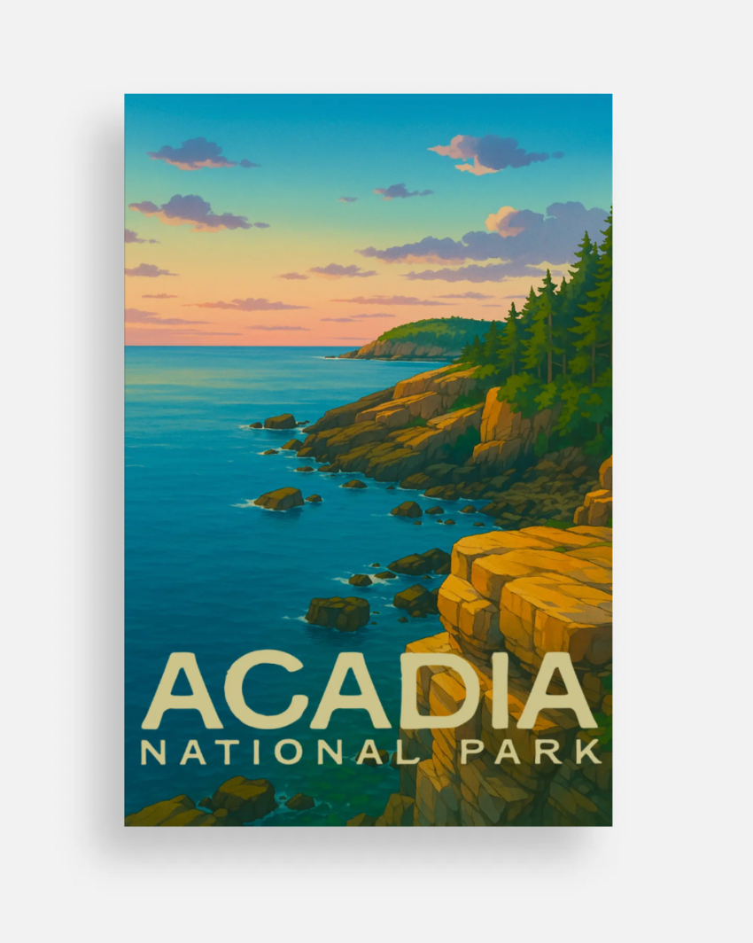 Otter Cliffs Post Card