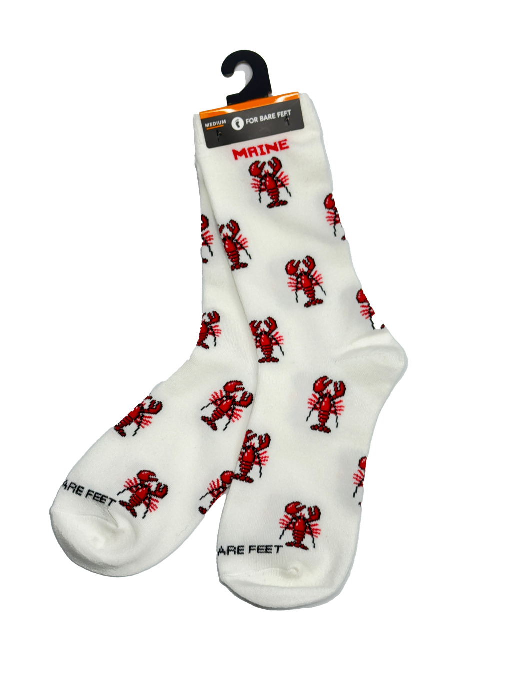 Maine Lobster Socks - White
