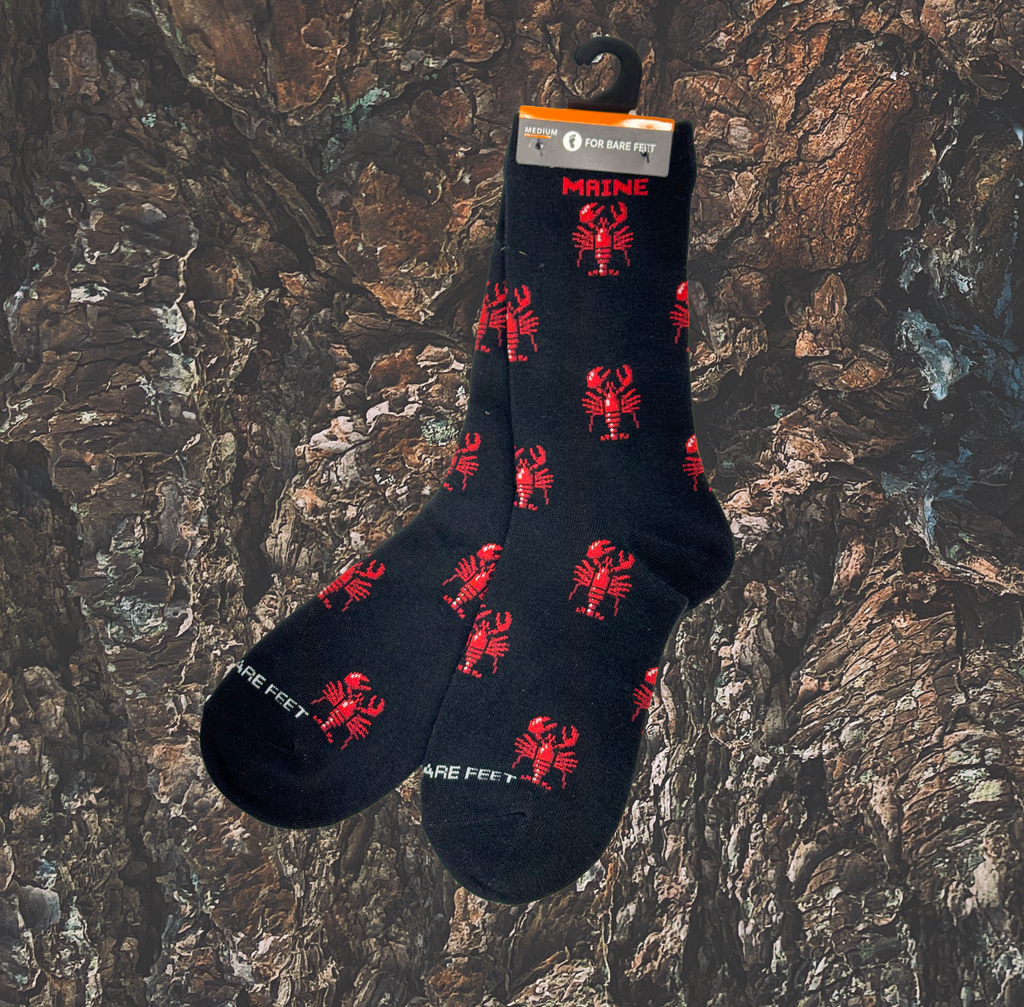 Maine Lobster Socks - Black