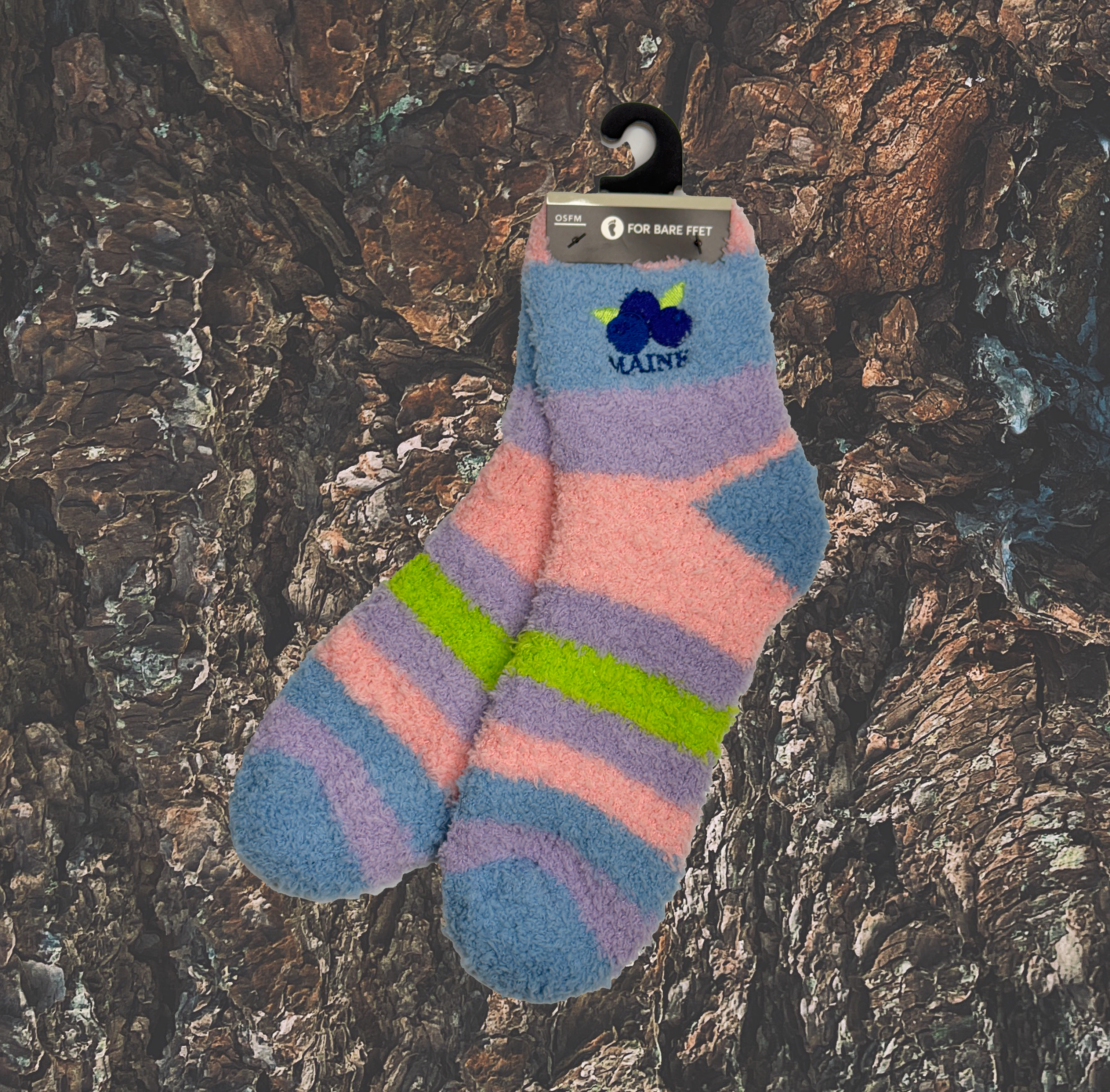 Maine Blueberry Cozy Socks