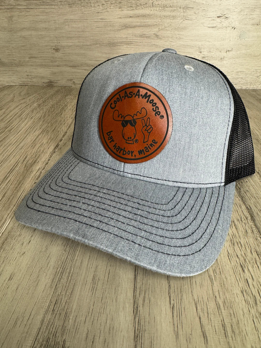 Hermie Leather Patch Hat